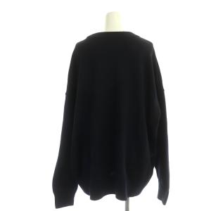 EVERYDAY I LIKE ベーシックニット セーター 長袖 クルーネック コットン 紺 ネイビー