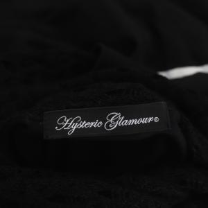HYSTERIC GLAMOUR 20AW HYS RABBIT プルオーバー カットソー 切替レース 長袖 タートルネック F 黒 ブラック