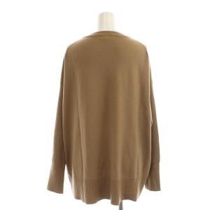 Theory 21AW SILKY WOOL BOXY PO ニット セーター ウール 切替 リブ 長袖 S ライトブラウン