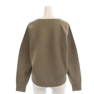 Theory CREPE KNIT VNECK BOMBER カーディガン ジップアップ ニット Vネック 長袖 S モカブラウン