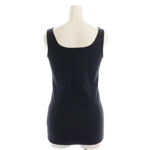 Theory 21SS GYM 2 MIDDLE STRAP ノースリーブ カットソー タンクトップ ナイロン S 黒 ブラック