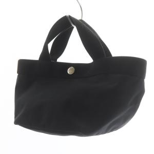 Hervé Chapelier コーデュラ舟型トートS ハンドバッグ ナイロン ブラック