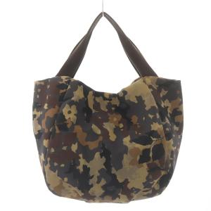 russet トートバッグ ポーチ 2点セット ナイロン 迷彩柄 ロゴ チャーム カーキ