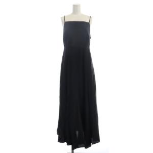 SNIDEL 23AW深Vニットセットキャミワンピース セーター 長袖 ロング丈 マキシ丈 プルオーバー 1 M グレー 黒 ブラック