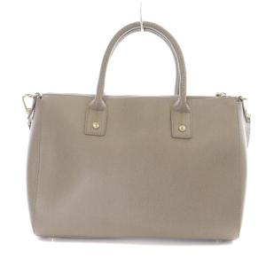 FURLA リンダ サッチェル 2way ショルダーバッグ ハンドバッグ レザー ベージュ BED6B30