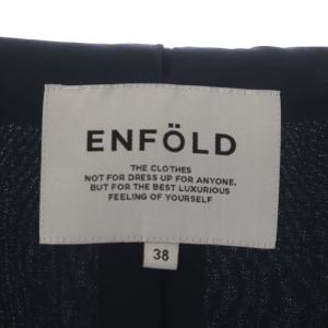 ENFOLD テーラードジャケット 1B シングル 38 紺 ネイビー