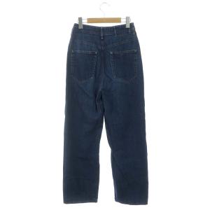ENFOLD ワイドデニムパンツ ジーンズ ジッパーフライ コットン 36 インディゴ