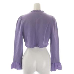M'S GRACY フリルボレロ カーディガン ニット 長袖 38 ラベンダー