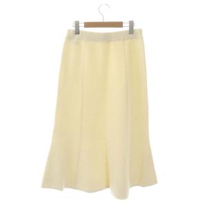 L'Appartement 21AW Knit Flare Skirt スカート ニット ロング フレア ウール 36 オフホワイト