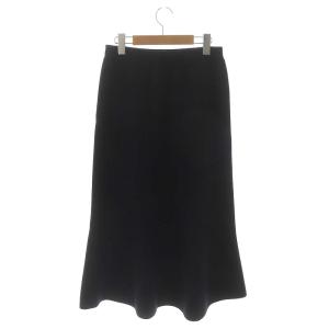 L'Appartement 21AW Knit Flare Skirt スカート ニット ロング フレア ウール 36 黒 ブラック