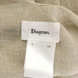Diagram GRACE CONTINENTAL 20SS タッセルリネンポンチョ カーディガン F ベージュ
