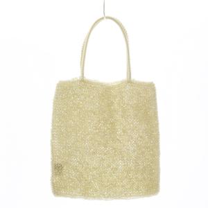 ANTEPRIMA ワイヤーバッグ ハンドバッグ PVC スクエア アイボリー