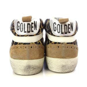 GOLDEN GOOSE MID STAR LEOPARD スニーカー レオパード ヴィンテージ加工 37 ベージュ