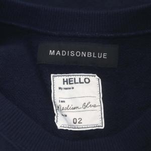 MADISONBLUE HELLO SWEAT L/Sプルオーバースウェット トレーナー 長袖 プリント 02 ネイビー