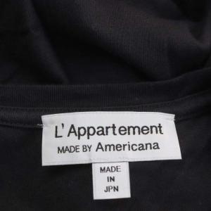 AMERICANA アパルトモン L'Appartement クルーネックカットソー Tシャツ 長袖 チャコールグレー