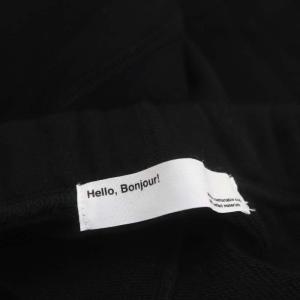 L'Appartement カットオフスウェットパンツ イージー 36 黒 ブラック