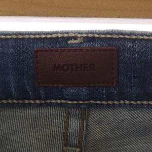 MOTHER ブーツカットデニムパンツ ジーンズ カットオフ 27 青 ブルー