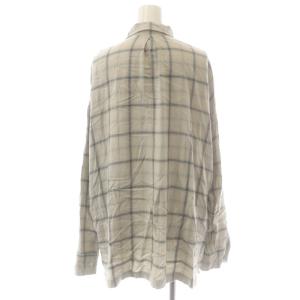 REMI RELIEF オンブレチェックシャツ 長袖 F ライトグレージュ グレー