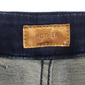 MOTHER デニムワイドパンツブーツカット WIDELEG GREASER ジーパン ジップフライ 24 XS 紺 ネイビー