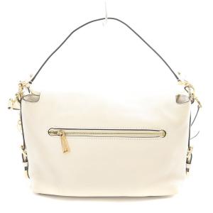 MICHAEL KORS 2WAY ハンドバッグ ショルダーバッグ フリンジ レザー 白 ホワイト