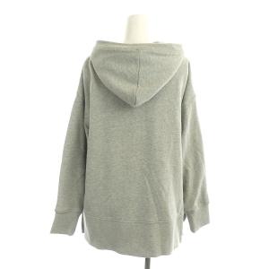 LACOSTE ジップアップパーカー 長袖 ロゴワッペン 36 グレー