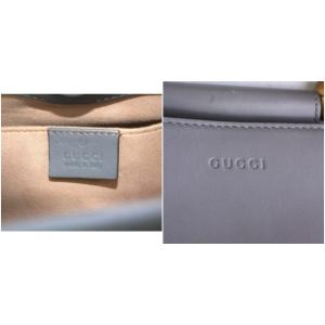 GUCCI 470271 バンブー ニムフェア ハンドバッグ 2wayバッグ 斜め掛け レザー グレー