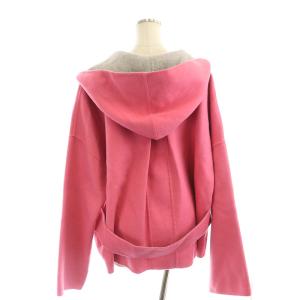 MAX&CO. フード ウール ショートコート アウター 48 ピンク