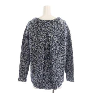 Acne Studios ruth twisted クルーネックニット セーター プルオーバー ウール XS 紺 ネイビー