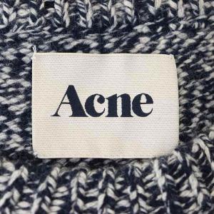 Acne Studios ruth twisted クルーネックニット セーター プルオーバー ウール XS 紺 ネイビー