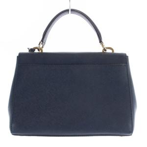 MICHAEL KORS AVA ショルダーバッグ ハンドバッグ ロゴ 2way レザー 紺 ネイビー