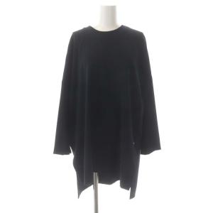 スポンジダブルクロスコクーン カットソー 長袖 プルオーバー 38 紺 ネイビー