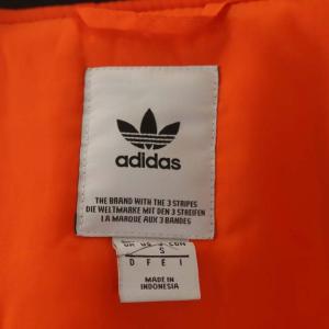 adidas Originals MA-1 スリーライン ジャケット ブルゾン 長袖 ジップアップ S 黒 ブラック 白 ホワイト