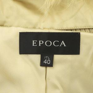 EPOCA ダウンコート フォックスファー ウール  ITL40 S ベージュ