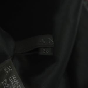 ANAYI グラフィカルジャガードワンピース ノースリーブ 膝丈 総柄 36 ミントグリーン ピンク 紺