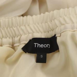 Theory 23SS Natural GGT Irregular Pleated SK プリーツスカート ロング アシンメトリー S アイボリー