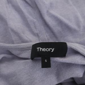 Theory 23SS Airy Cotton Zip Up Hoodie ニットパーカー ジャケット ジップアップ S 紫 パープル