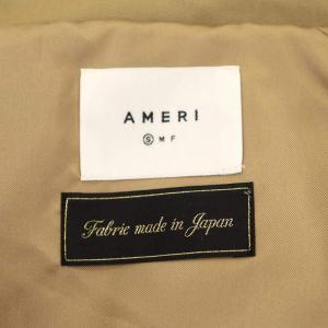 Ameri VINTAGE MINIMAL FLARE LONG TRENCH COAT ベルト S ベージュ