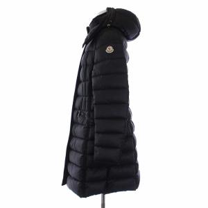 MONCLER HERMINE ダウンコート アウター ロング フード ナイロン 2 M ブラック