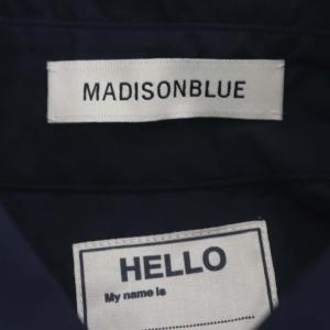 MADISONBLUE J.BRADLEY SHIRT シャツ 七分袖 コットン 00 紺 ネイビー
