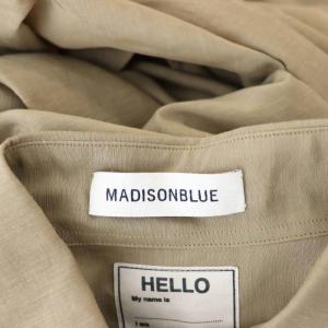 MADISONBLUE MADAME SHIRT LINEN リネン混 マダムシャツ 長袖 00 モカベージュ