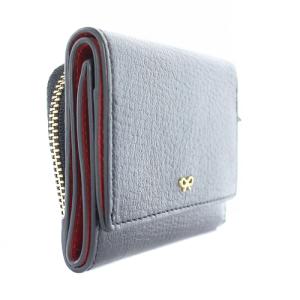 ANYA HINDMARCH MINI TRIFOLD ZIP PEEPING EYES コインケース レザー ブラック