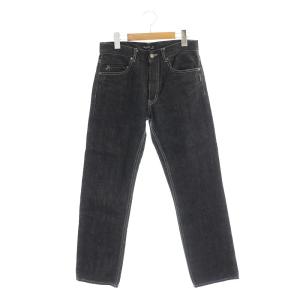 agnes b. デニムパンツ ジーンズ ストレート 26 黒 ブラック