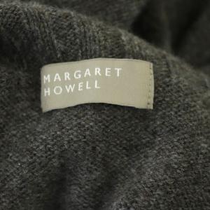 MARGARET HOWELL カシミヤ タートルネック ニット ベスト プルオーバー 2 ダークグレー