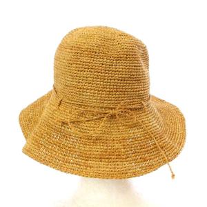 HELEN KAMINSKI 帽子 ラフィアハット 麦わら リボンモチーフ ベージュ