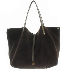 TIFFANY&Co. リバーシブル スエード トートバッグ ハンドバッグ 茶色 ブラウン