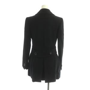 PRADA ピーコート アウター ウール カシミヤ混 38 ブラック
