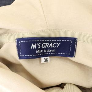 M'S GRACY 23SS ドッキングワンピース ひざ丈 半袖 36 ベージュ