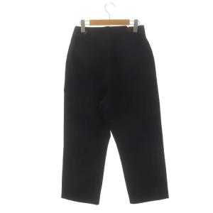 MARGARET HOWELL × フォックスブラザーズ FOX BROTHERS 21AW ウールパンツ テーパード ストライプ ボタンフライ S 黒 ブラック
