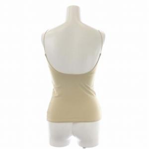 Plage 23AW middle back open ノースリーブカットソー プルオーバー ブラトップ ベージュ