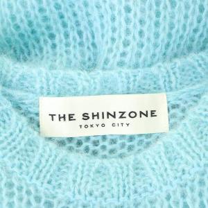 Shinzone 22AW MOHAIR SHEER KNIT ニット モヘアシアーセーター オーバーサイズ 長袖 F0 ライトブルー